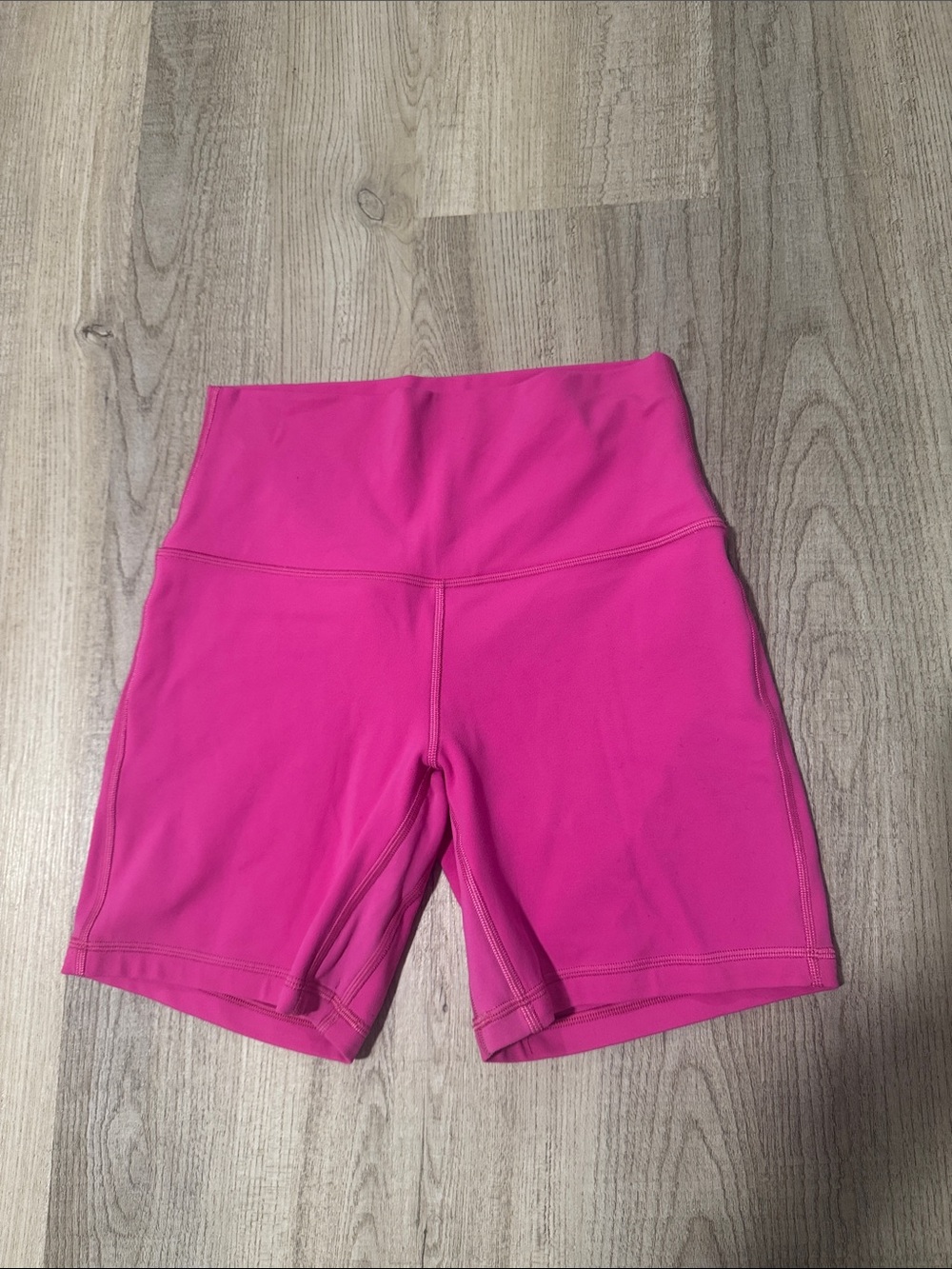 High-Waist Pink Lululemon align shorts